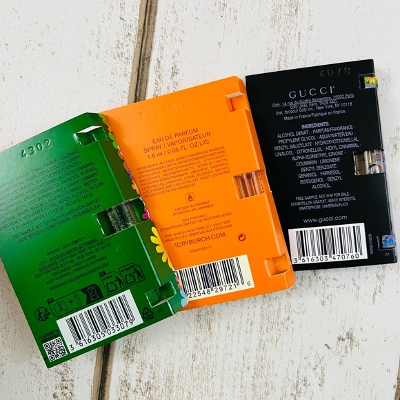 Gucci Flora Tory Burch Marc Jacobs Daisy Wild Parfume Spay Sample Bundle - Picture 8 of 8